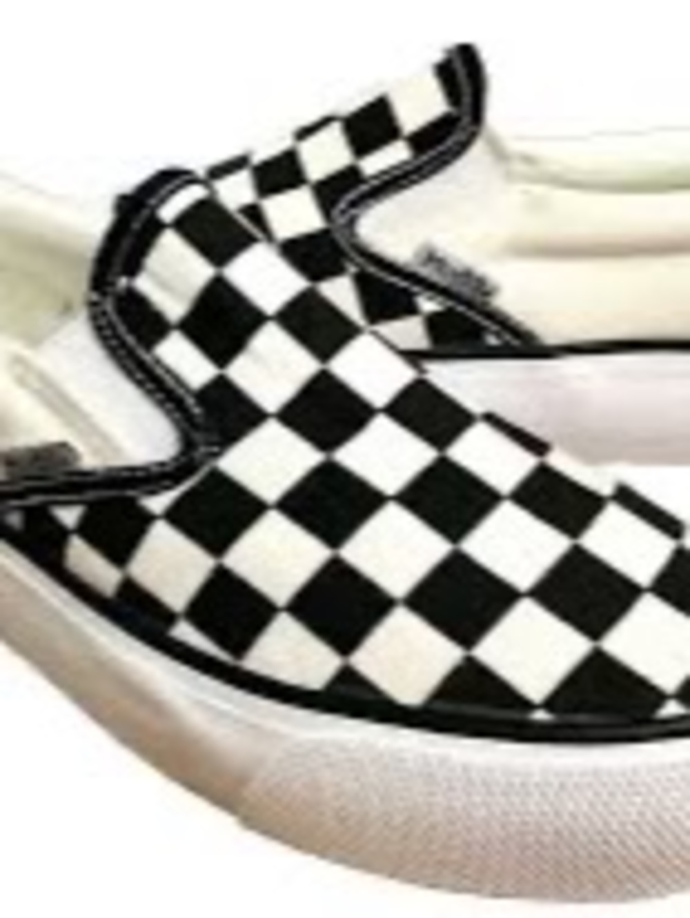 Mudd Checkered Slip-On Sneakers in Black & White